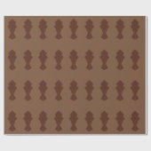 Papier Cadeau Café et Brown Fantail (Plat)