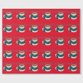 Papier Cadeau Café Et Refroidissement (Plat)