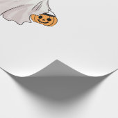 Papier Cadeau Café fantôme Halloween drôle (Coin)