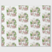 Papier Cadeau Café français esthétique, Vintage, (Plat)