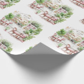 Papier Cadeau Café français esthétique, Vintage, (Coin)