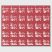 Papier Cadeau Café glacé est mon amour American Red Wrapping Pap (Plat)