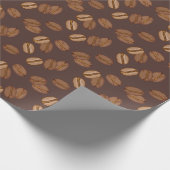 Papier Cadeau Café Grains Haricots Roast Brown Caféine (Coin)