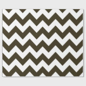 Papier Cadeau Café Mocha Neutral Chevrons (Plat)