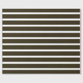 Papier Cadeau Café Mocha Neutral Stripes (Plat)