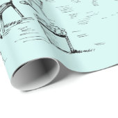 Papier cadeau Café Paris (Coin rond)