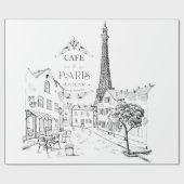 Papier Cadeau Café Paris (Plat)