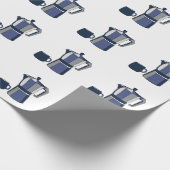 Papier Cadeau Café Pot Café Mug Anniversaire (Coin)