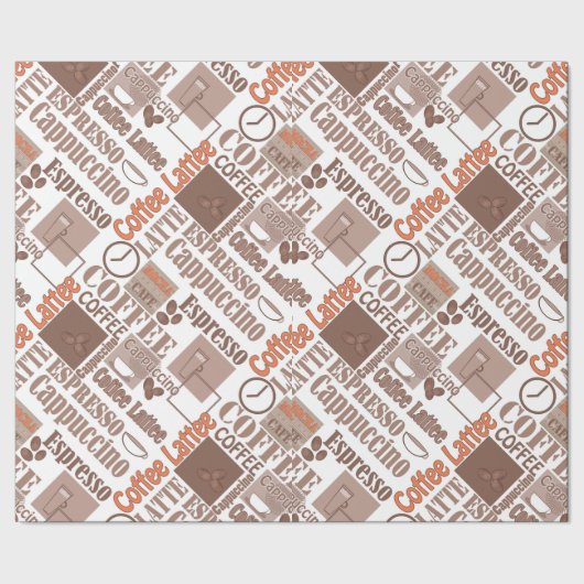 Papier Cadeau Café préféré (Couture)