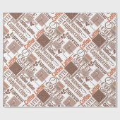 Papier Cadeau Café préféré (Plat)