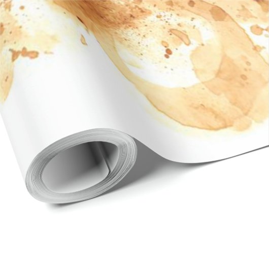 Papier Cadeau Café Singe Big Eyes Art_633c3e6ae98b6de43e0a6dc (Coin rond)