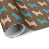 Papier Cadeau Cairn Terrier (Coin rond)