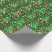 Papier Cadeau Cairn Terrier Chien de Noël Arbre de Noël Vert vac (Coin)