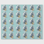 Papier Cadeau Cairn Terrier Christmas (Plat)