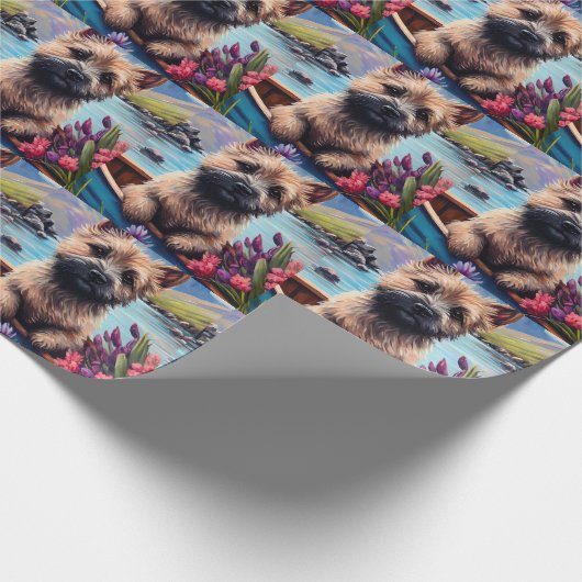 Papier Cadeau Cairn Terrier sur une paddle : Une aventure Pittor (Coin)