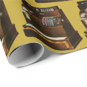 Papier Cadeau Caisse Enregistreuse Antique, Commerce de Détail V (Coin rond)