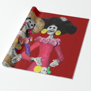 Papier Cadeau Calavera Hermanas
