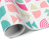 Papier Cadeau calcul génératif du Motif géométrique Abstrait (Coin rond)