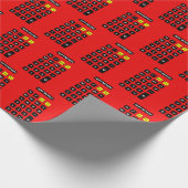 Papier Cadeau Calculateur d'anniversaire rouge (Coin)