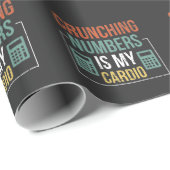 Papier Cadeau Calculateur du numéro comptable comptable Humour (Coin rond)