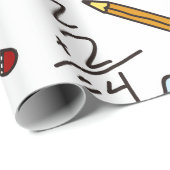 Papier Cadeau Calculateur mathématique (Coin rond)