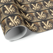 Papier Cadeau Caldron des os. (Coin rond)