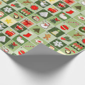 Papier Cadeau Calendrier de l'Avent de Noël créatif (Coin)