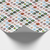 Papier Cadeau Calendrier de l'Avent festif (Coin)