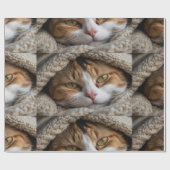 Papier Cadeau Calico Cat et couverture (Plat)