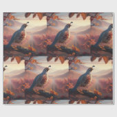 Papier Cadeau California Quail Bird Art Wildlife Nature (Plat)