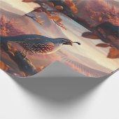 Papier Cadeau California Quail Bird Art Wildlife Nature (Coin)