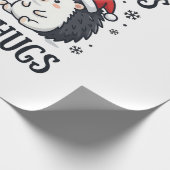 Papier Cadeau Câlins de Noël au hérisson Mignon design de vacanc (Coin)