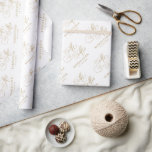 Papier Cadeau Calligraphie moderne or intemporel et mariage blan<br><div class="desc">Un papier d'emballage de mariage intemporel et élégant avec un script de calligraphie raffiné sur un arrière - plan classique,  parfait pour une célébration mariage formelle et sophistiquée. Pour la personnalisation ou des produits supplémentaires avec ce design,  n'hésitez pas à me contacter.</div>
