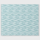 Papier Cadeau Calm Blue Abstract Wave (Plat)
