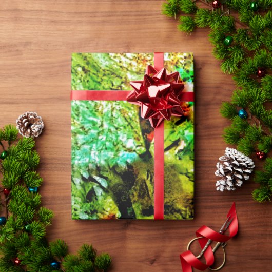 Papier Cadeau Calm yellow abstract Wrapping Paper,Dazzling shine (Cadeau de vacances)