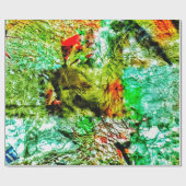 Papier Cadeau Calm yellow abstract Wrapping Paper,Dazzling shine (Plat)