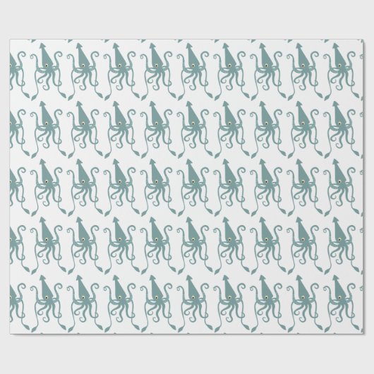 Papier Cadeau Calmar géant (Plat)