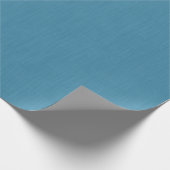 Papier Cadeau Calme et simple Fond texturé en lin bleu (Coin)