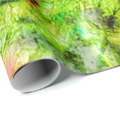 Papier Cadeau Calming yellow abstract Wrapping Paper,Calming (Coin rond)