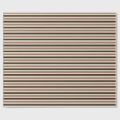 Papier Cadeau Calque de latte à rayures (Plat)