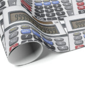 Papier Cadeau calques de calculateurs (Coin rond)