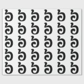 Papier Cadeau Cambodian Number 6 / Six / ៦ (Pram Muj) Khmer (Plat)