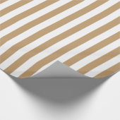 Papier Cadeau Camel Brown/Blancs (Coin)