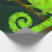 Papier Cadeau Caméléon vert mignon (Coin)