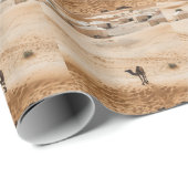 Papier Cadeau Camels Glamping : Marocain Desert Luxe (Coin rond)