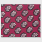 PAPIER CADEAU CAMEO ANTIQUE, DAME AUX RAISONS ET AUX GRAPEVINES (Plat)