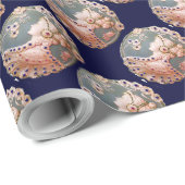 PAPIER CADEAU CAMEO ANTIQUE / DAME AVEC BOUTEILLE ET FLEURS (Coin rond)