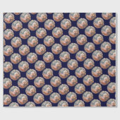 PAPIER CADEAU CAMEO ANTIQUE / DAME AVEC BOUTEILLE ET FLEURS (Plat)