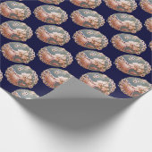 PAPIER CADEAU CAMEO ANTIQUE / DAME AVEC BOUTEILLE ET FLEURS (Coin)