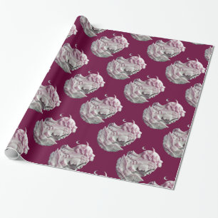 PAPIER CADEAU CAMEO ANTIQUE, LUNE DAME DE NUIT AVEC OWL